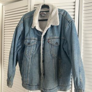 Vintage Levi's Blue Sherpa Collar Jacket